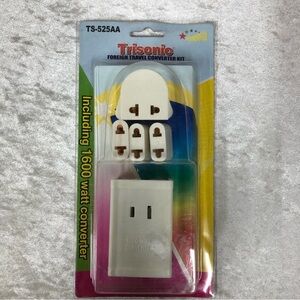 1600 watt foreign travel voltage converter kit trisonic ts-525AA